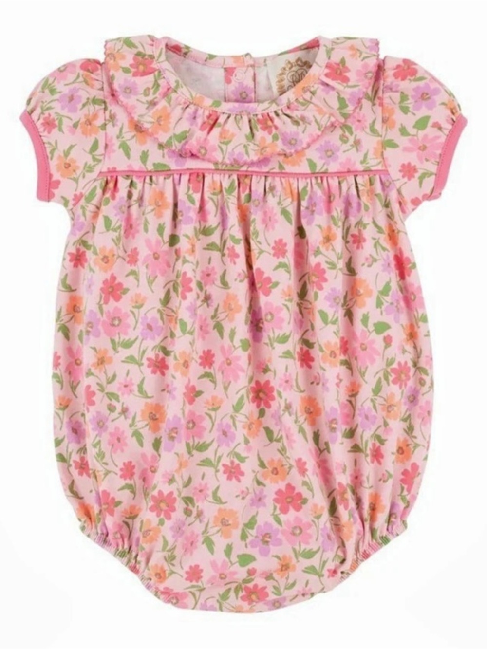 TBBC - Floral Baby Romper Pink Size 12-18M wore once! I have 2 of them
